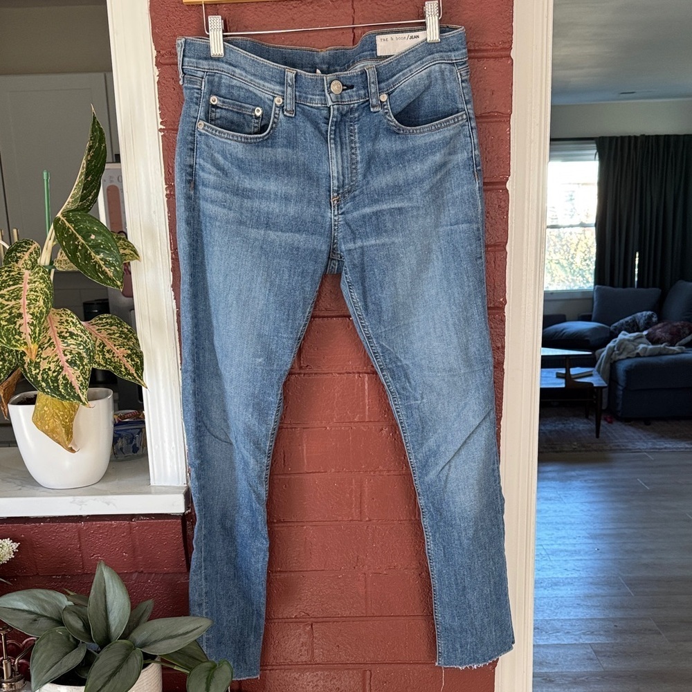 rag & bone Classic Blue Straight Leg Jeans Size 28